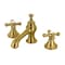 Kingston Brass KC7067AX Vintage 8" Widespread Bathroom Faucet, Brushed Brass KC7067AX - alternate 1